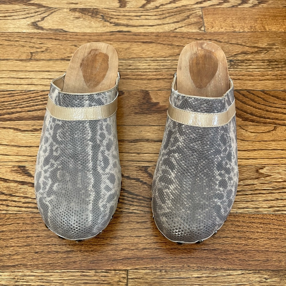 Devi Kroell Snakeskin Clogs